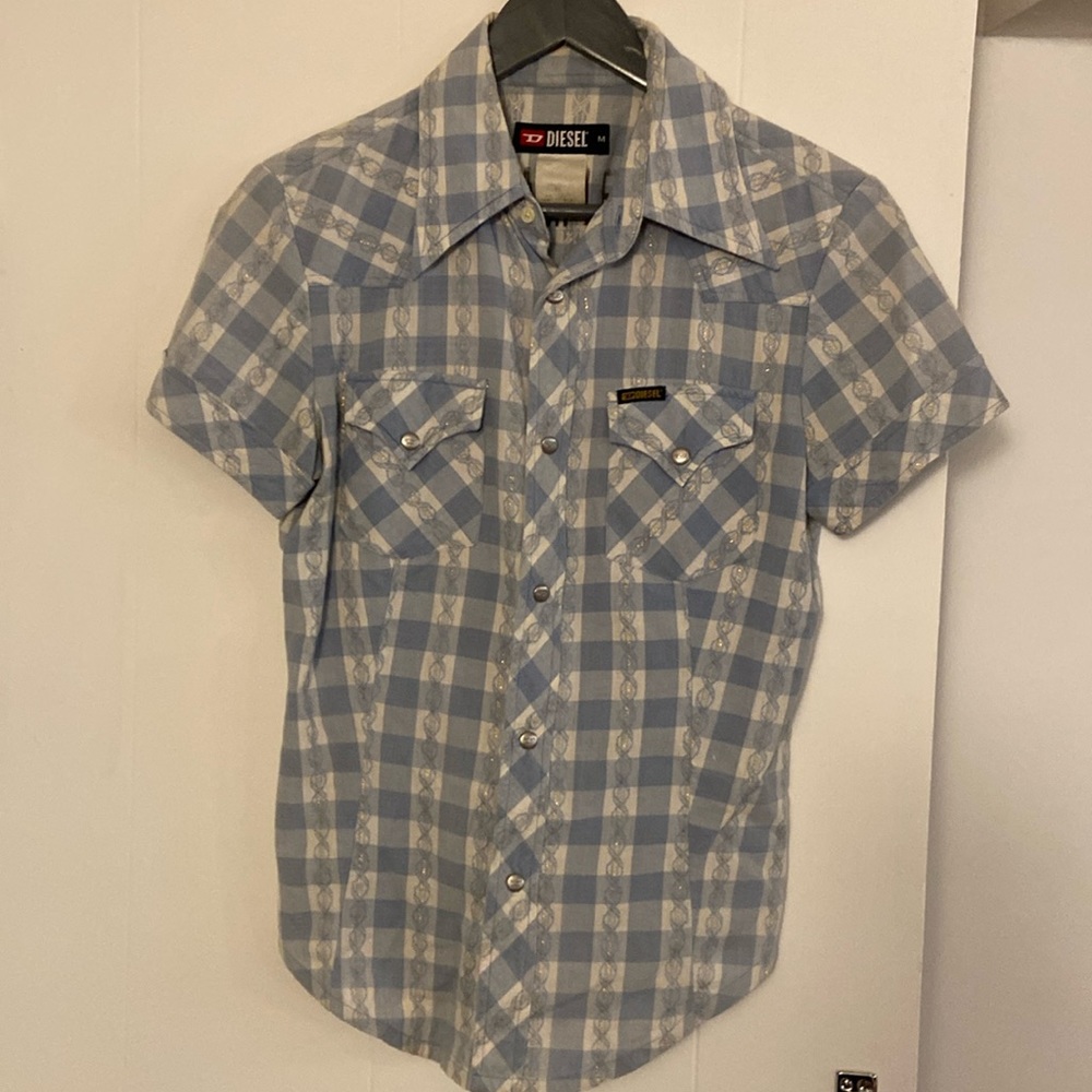 Vintage Diesel Western-Style Short Sleeve Shirt Women's